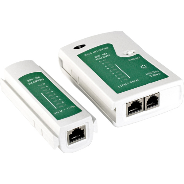 Тестер сетевой ExeGate NS-468 для RJ-45/RJ-11/RJ-12 (EX271121RUS)