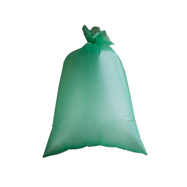 Мешки для мусора на 120 л Luscan зеленые (ПНД, 25 мкм, в рулоне 20 шт,  70x110 см)