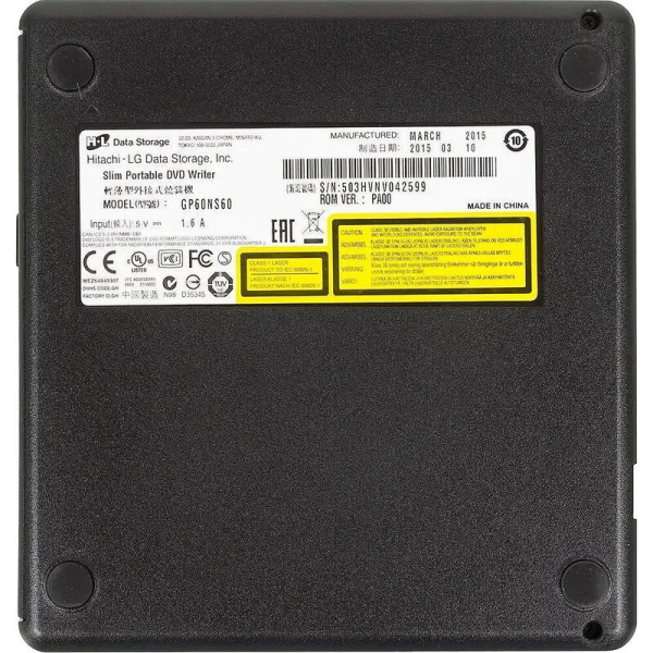 Привод DVD-RW LG GP60NS60.AUAE12S Slim
