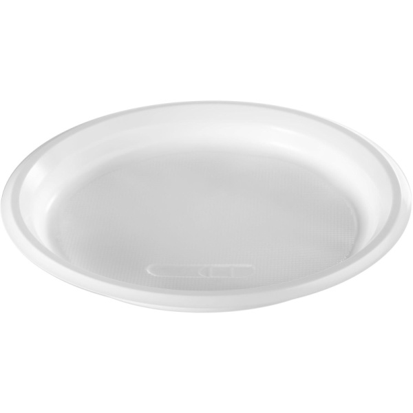 Тарелка одноразовая пластиковая Средний 220 мм белая 1000 штук в  упаковке Тарелка одноразовая пластиковая Средний 220 мм белая 1000 штук в  упаковке