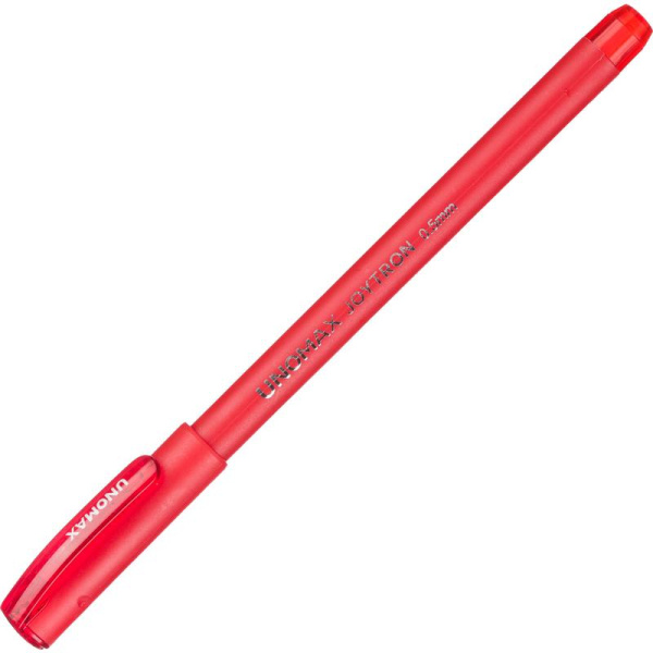 Ручка шариковая неавтоматическая Unomax Joytron красная (толщина линии  0.3 мм)