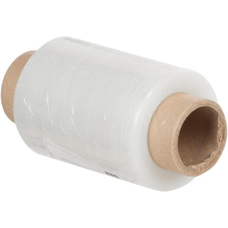 Стрейч-пленка для ручной упаковки вес 0.23 кг 20 мкм x 10 см x 125 м (мини-ролл, престрейч 140%) Стрейч-пленка для ручной упаковки вес 0.23 кг 20 мкм x 10 см x 125 м (мини-ролл, престрейч 140%)