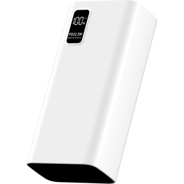 Внешний аккумулятор (power bank) Pero  PB07 30000 мАч белый  (4673759570115)