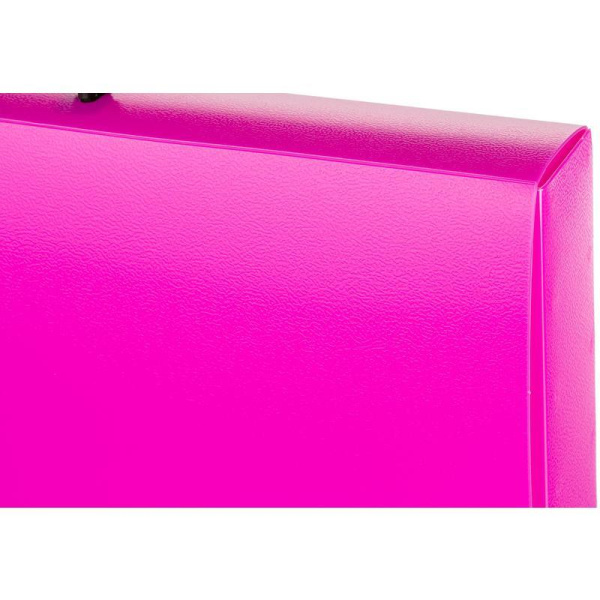 Папка-портфель пластиковая Attache Neon А4 розовая (335x230 мм, 1  отделение)