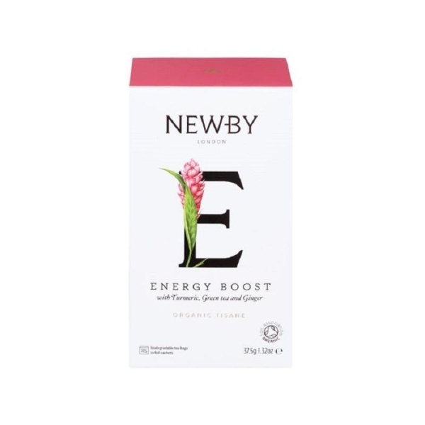 Чай Newby Energy Boost Organic зеленый 25 пакетиков