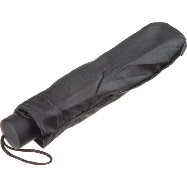 Зонт складной механический 8 спиц черный