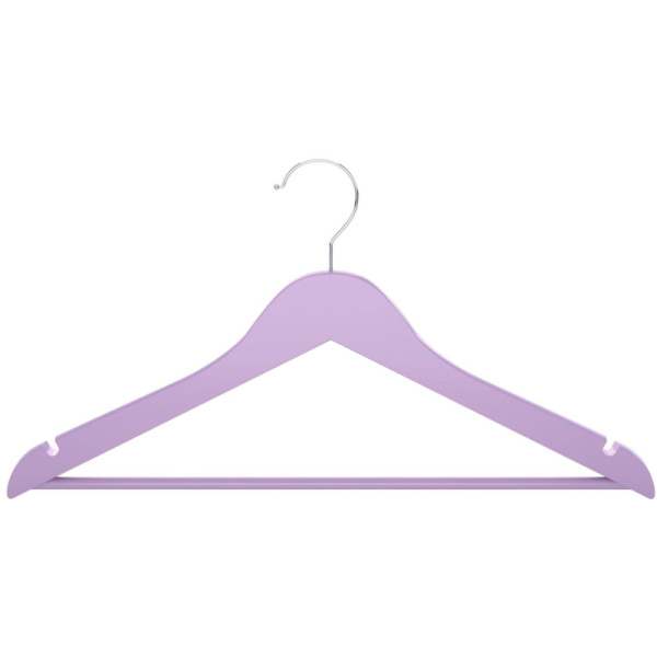Вешалка-плечики универсальное CLH-227 дерево/металл лавандовая (размер  52-54, 5 штук в упаковке)