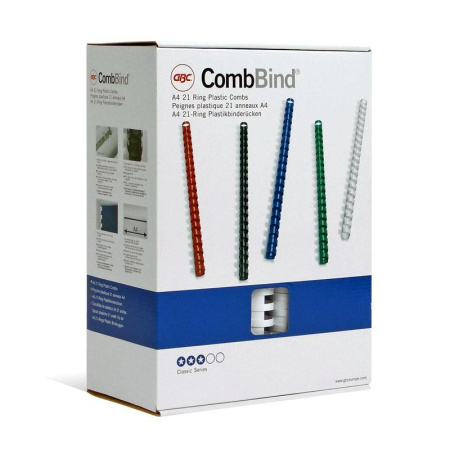 Пружины пластиковые GBC, 38мм, белые, 50 шт/уп