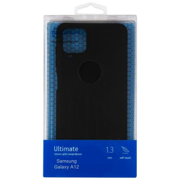 Чехол накладка Red Line Ultimate для Samsung Galaxy A12 черный  (УТ000023503)