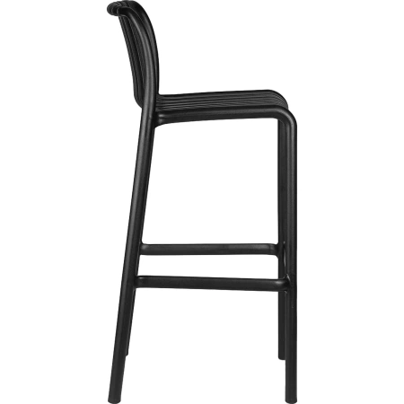 Стул барный Dobrin Chloe bar чёрный (пластик/пластик)