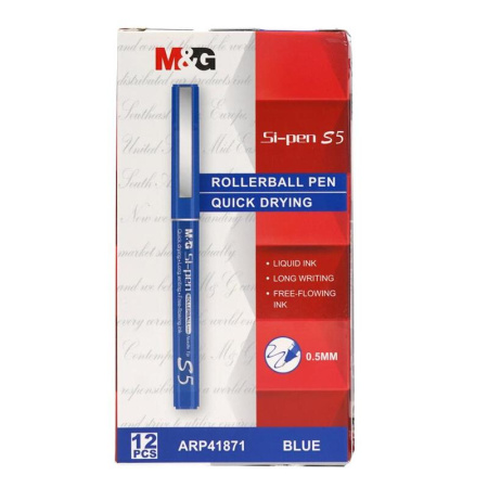 Роллер M&G S5 синий (толщина линии 0.4 мм)