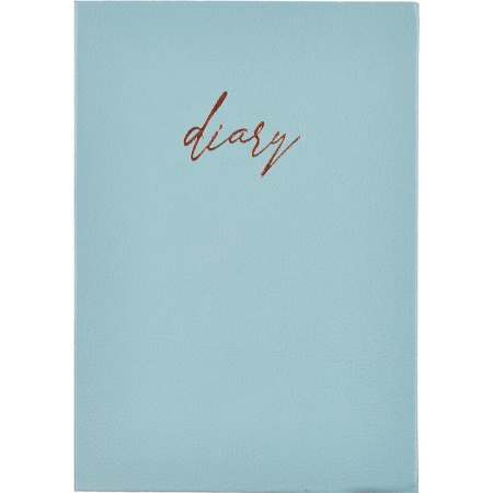 Ежедневник недатированный Attache искусственная кожа A5 136 листов голубой (140x200 мм)