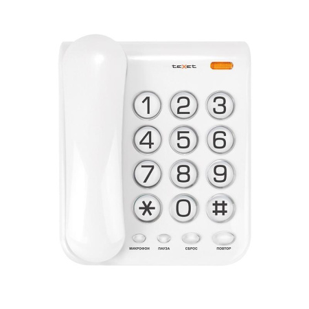 Телефон проводной TeXet ТХ-262 светло-серый