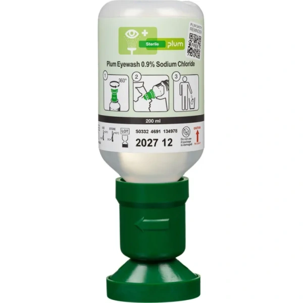 Раствор для промывания глаз Plum EyeWash 0.9% Sodium Chloride 200 мл  (6494)