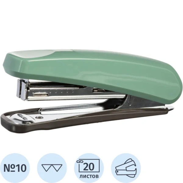 Степлер Комус Elegans 1111 до 20 листов фисташковый