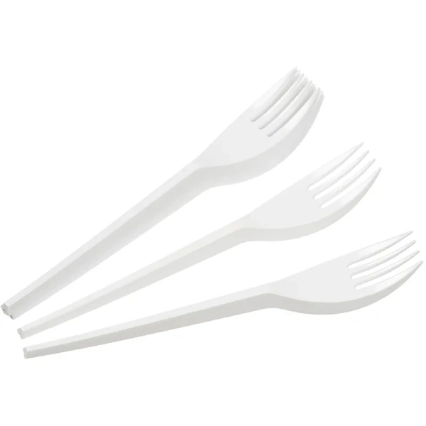 Вилка одноразовая Комус Эконом белая 165 мм 100 штук в упаковке Вилка одноразовая Комус Эконом белая 165 мм 100 штук в упаковке