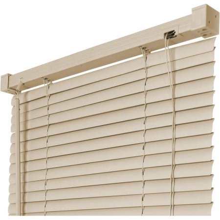 Жалюзи горизонтальные пластиковые бежевые (110х160 см)