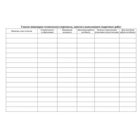 Журнал сварочных работ (А4, 24 листа)