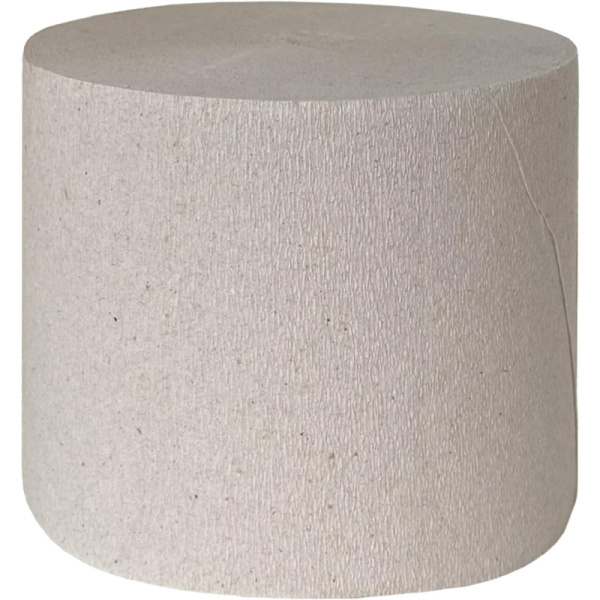 Бумага туалетная Plushe Light Эко 1-слойная серая без втулки (48 рулонов  в упаковке)