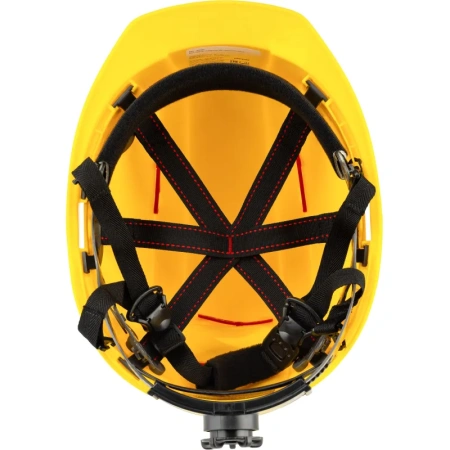 Каска защитная TOPFORT Универсал 304 желтая с храповым механизмом