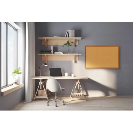 Доска пробковая 60х90 см Комус Premium