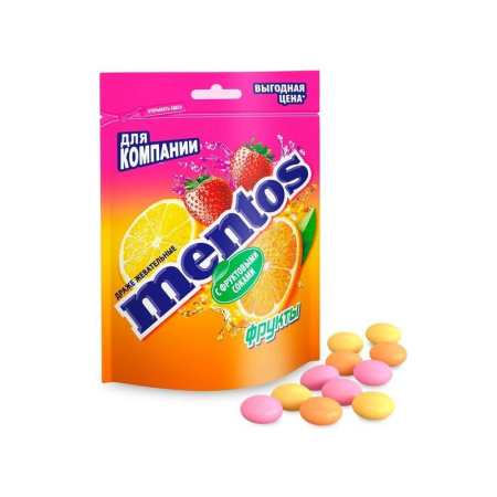 Драже Mentos Фрукты 95 г
