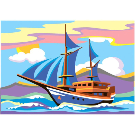 Картина по номерам Lori Транспорт Корабль