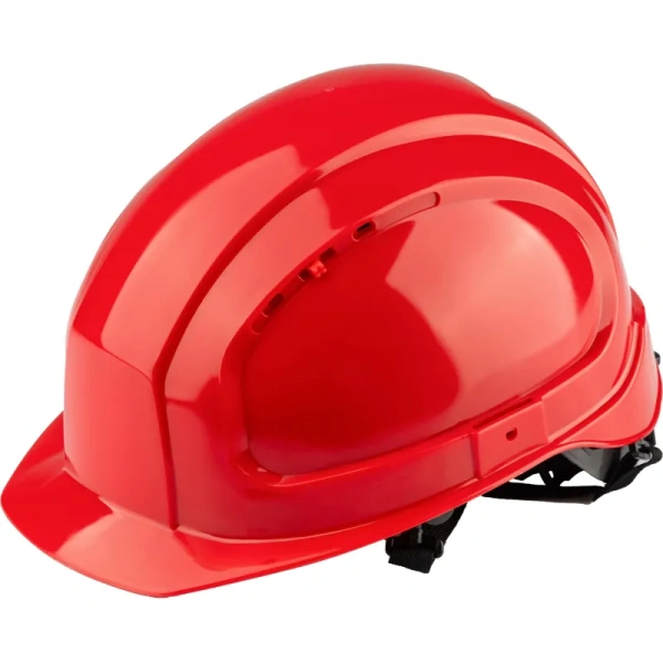 Каска защитная TOPFORT Универсал 303 красная с храповым механизмом
