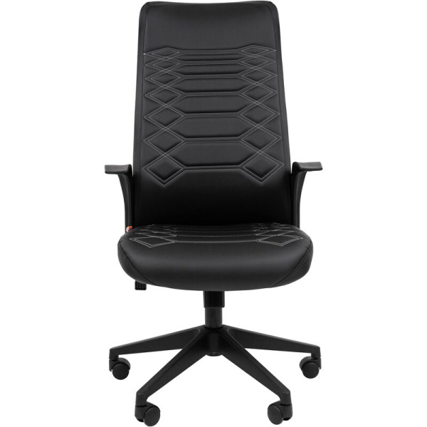 Кресло для руководителя Easy Chair 673 TPU черное (экокожа, пластик)