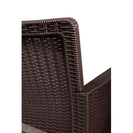 Диван двухместный TDT (коричневый, 1140х590х800 мм)