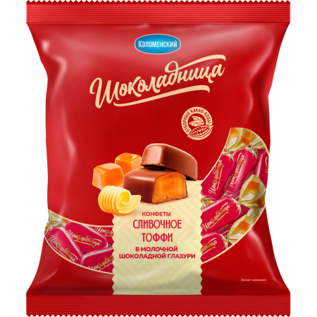 Конфеты глазированные Шоколадница Тоффи карамель 200 г