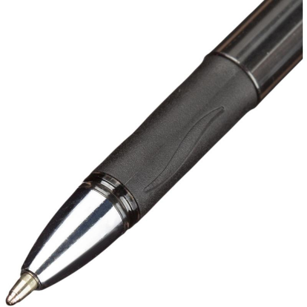 Ручка шариковая Unimax Ultra Glide Steel черная (толщина линии 0.8 мм)