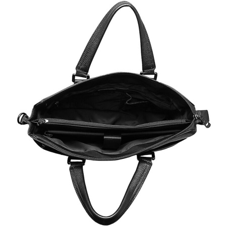 Портфель Pellecon черный из натуральной кожи (102-21549-1)