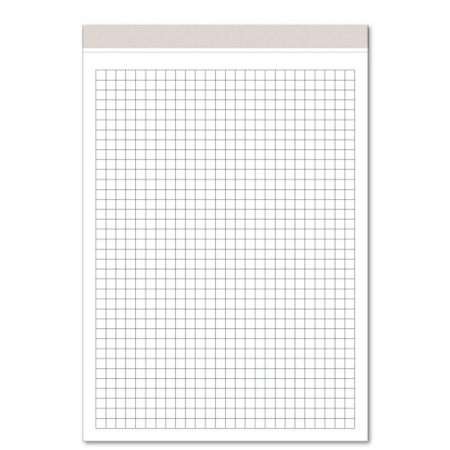 Блокнот Attache Микроперфорация А5 100 листов серебристый в клетку на склейке (143х212 мм)