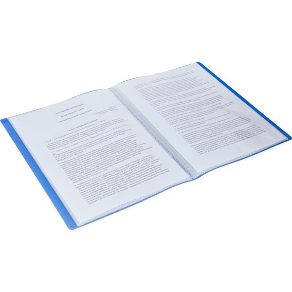 Папка файловая на 30 файлов Attache Economy Элементари А4 15 мм синяя  (толщина обложки 0.5 мм)