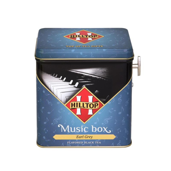 Чай подарочный Hilltop Музыкальная шкатулка Эрл Грей листовой черный с  бергамотом 100 г