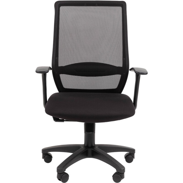 Кресло для руководителя Easy Chair 672 TC черное (ткань/сетка, пластик)