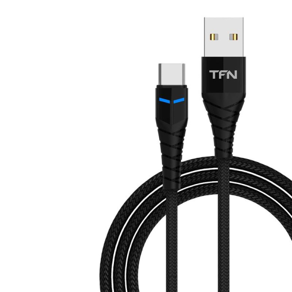 Кабель TFN USB A - USB Type-C 1 метр (TFN-CKNUSBCUSB1MBK)