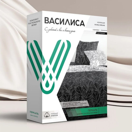 Постельное белье Василиса (евро, перкаль)