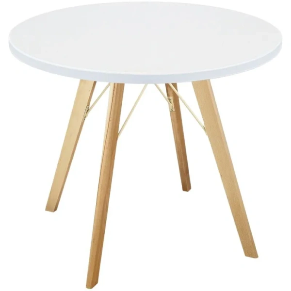 Стол обеденный Sheffilton SHT-TU9 (белый шагрень, 800х800х727 мм)