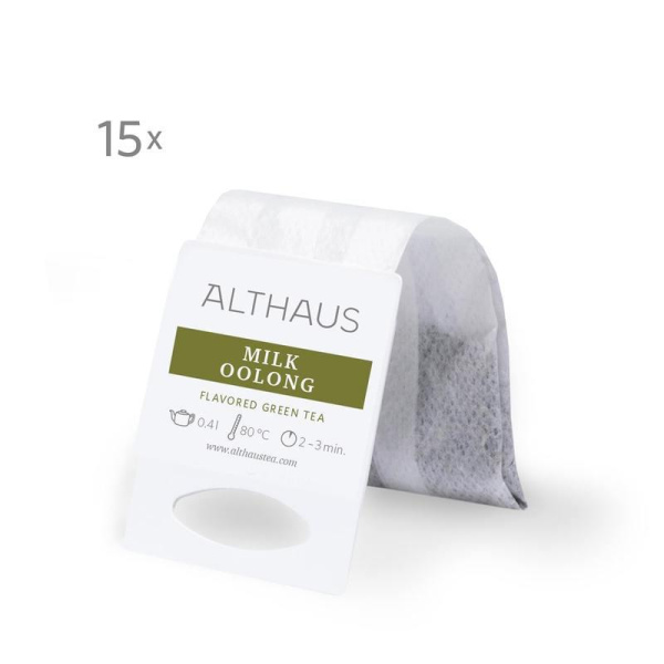 Чай Althaus Milk Oolong Grand Pack зеленый молочный улун 15 пакетиков