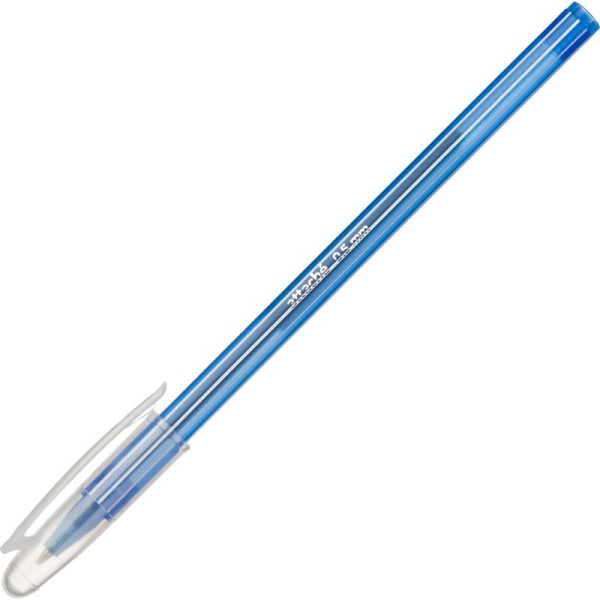Ручка шариковая неавтоматическая Attache Economy синяя (синий корпус,  толщина линии 0.5 мм)