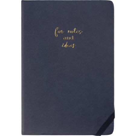 Ежедневник недатированный Attache искусственная кожа А5 136 листов синий  (140x200 мм)