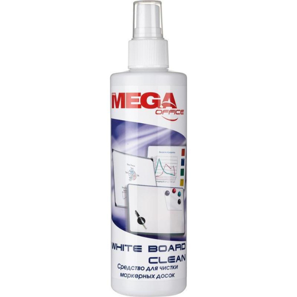 Спрей для очистки маркерных досок Mega Office White Board Clean 250 мл