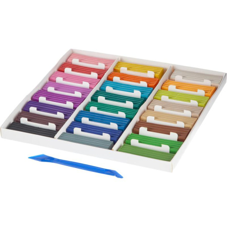 Пластилин №1 School ColorPics 24 цвета 480 г со стеком