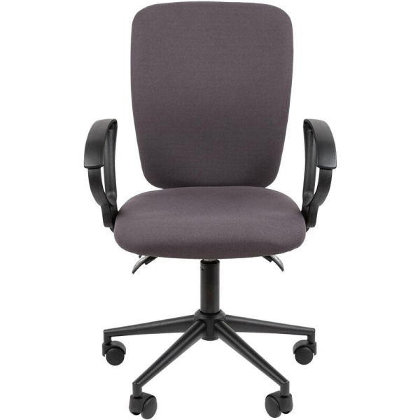 Кресло офисное Chairman 9801 серое (ткань, металл)