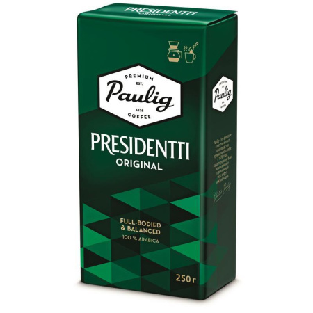 Кофе молотый Paulig Presidentti Original 250 г (вакуумная упаковка)