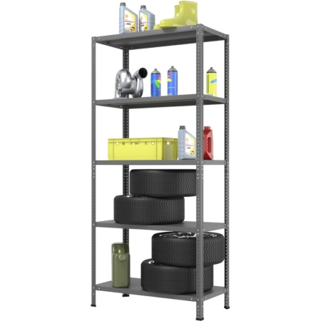 Стеллаж металлический Everest антрацит (5 полок, 1000х400х2000 мм)