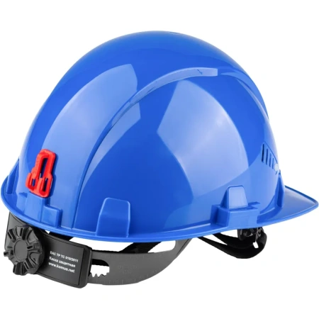Каска защитная TOPFORT Стандарт 206 синяя с храповым механизмом