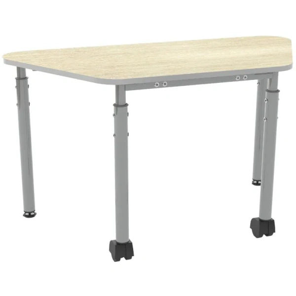 Стол Точка Роста Трапеция (дуб шамони светлый, 1030х500х760 мм, рост  3-6)